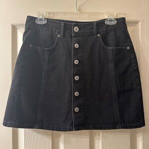 American Eagle Black Denim Skirt